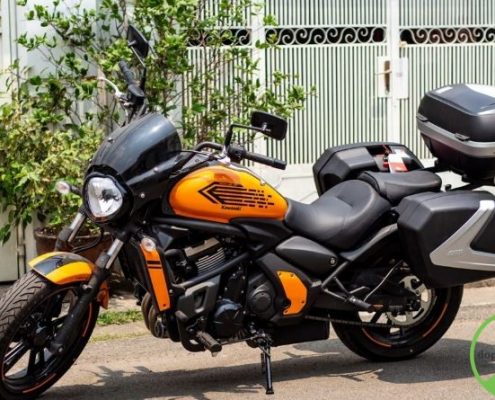 lên thùng givi xe vulcan S650