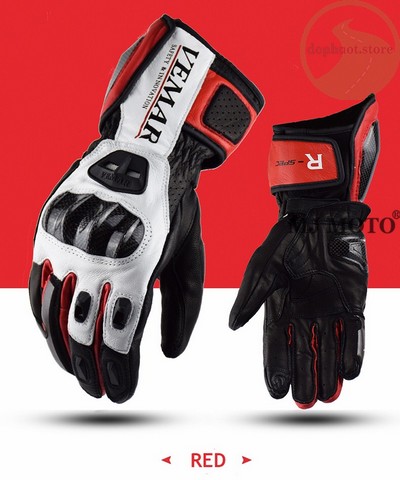 Găng tay cổ cao Vemar VE - 176 màu đen đỏ