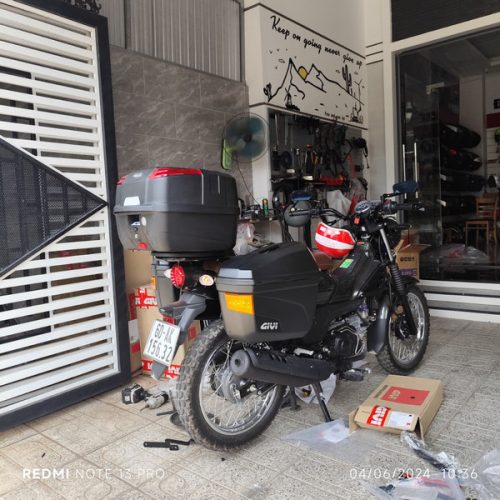 PG-1 lên bộ thùng Givi B33NM và E22N-S